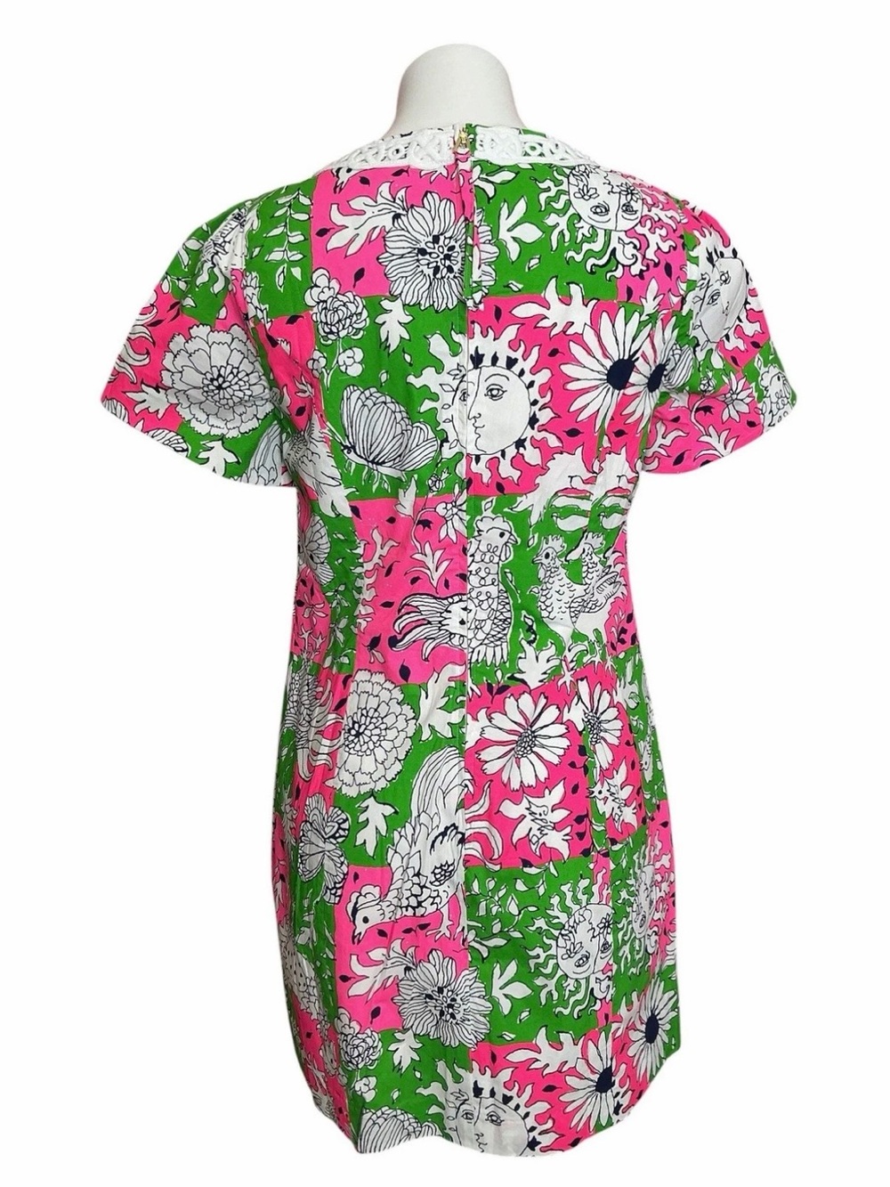 Lilly Pulitzer Romper - Pink and Green Salem - Size 14 - Picture 7 of 11